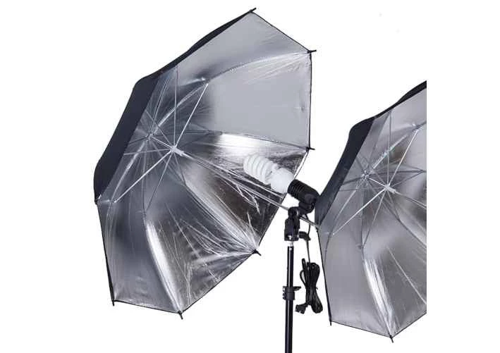 Silkflowersfactory Photography Photo Portrait Studio 600W Day Light Black/Silver Umbrella Continuous Lighting Kit 4 Silkflowersfactory Photography Photo Portrait Studio 600W Day Light Black/Silver Umbrella Continuous Lighting Kit