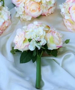 Silkflowersfactory Rose & Hydrangea Bouquet Artificial Silk Flowers - Pink Bouquets 8 Silkflowersfactory Rose & Hydrangea Bouquet Artificial Silk Flowers - Pink Bouquets