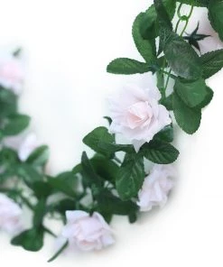 HIER_1210 6FT Rose Chain Garland UV Protected Artificial Flowers - Blush | Rose Gold 21 HIER_1210 6FT Rose Chain Garland UV Protected Artificial Flowers - Blush | Rose Gold