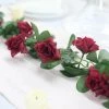 Silkflowersfactory Garlands Silk Rose Garland Artificial Flowers - Burgundy - 6 Ft 1 Silkflowersfactory Garlands Silk Rose Garland Artificial Flowers - Burgundy - 6 Ft
