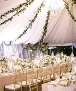 Silkflowersfactory Garlands Silk Rose Garland Artificial Flowers - Cream - 6 Ft 9 Silkflowersfactory Garlands Silk Rose Garland Artificial Flowers - Cream - 6 Ft