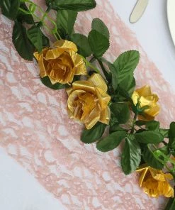 HIER_1210 6FT Rose Chain Garland UV Protected Artificial Flowers - Gold 23 HIER_1210 6FT Rose Chain Garland UV Protected Artificial Flowers - Gold