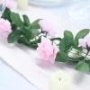 Silkflowersfactory Garlands Silk Rose Garland Artificial Flowers - Pink - 6 Ft 2 Silkflowersfactory Garlands Silk Rose Garland Artificial Flowers - Pink - 6 Ft
