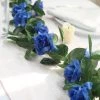 Silkflowersfactory Garlands Silk Rose Garland Artificial Flowers - Royal Blue - 6 Ft 2 Silkflowersfactory Garlands Silk Rose Garland Artificial Flowers - Royal Blue - 6 Ft