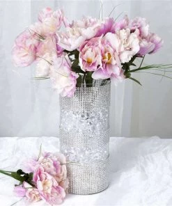 Silkflowersfactory Small Peony Bush Artificial Silk Flowers - Lavender FLASH SALE - 20% OFF