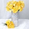 Silkflowersfactory Small Peony Bush Artificial Silk Flowers - Yellow 2 Silkflowersfactory Small Peony Bush Artificial Silk Flowers - Yellow