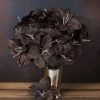 Silkflowersfactory FLASH SALE - 20% OFF Eastern Lily Bush Artificial Silk Flowers - Chocolate