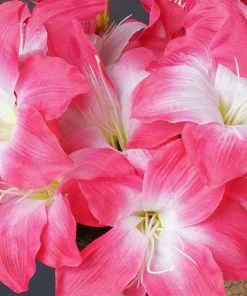 Silkflowersfactory Eastern Lily Bush Artificial Silk Flowers - Fuchsia FLASH SALE - 20% OFF