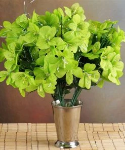 Silkflowersfactory Amaryllis Bush Artificial Silk Flowers - Lime Green