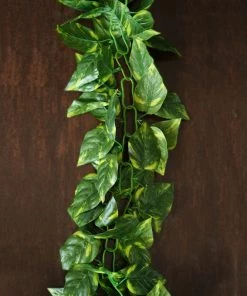Silkflowersfactory Artificial Devil's Ivy Leaf Garland - 8 Ft