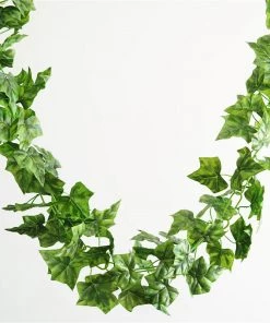 Silkflowersfactory Garlands Artificial Variegated Ivy Leaf Garland - 8 Ft
