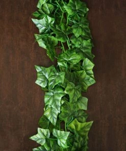 Silkflowersfactory Garlands Artificial Variegated Ivy Leaf Garland - 8 Ft