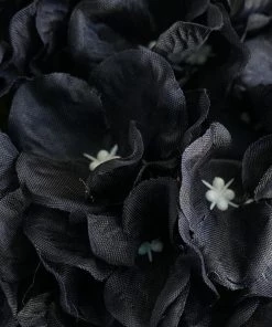 Silkflowersfactory Kissing Balls Hydrangea Kissing Ball Artificial Silk Flowers - Black - 4 Pack