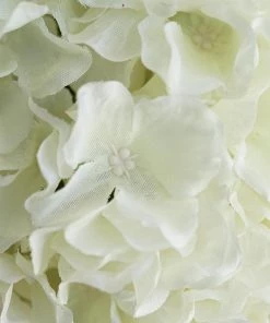 Silkflowersfactory Hydrangea Kissing Ball Artificial Silk Flowers - Cream - 4 Pack