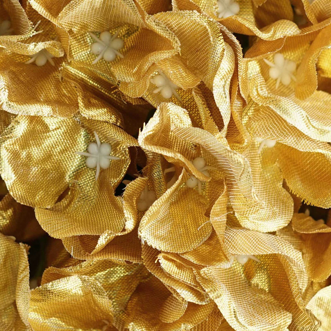 Silkflowersfactory Kissing Balls Hydrangea Kissing Ball Artificial Silk Flowers - Gold - 4 Pack 4 Silkflowersfactory Kissing Balls Hydrangea Kissing Ball Artificial Silk Flowers - Gold - 4 Pack