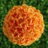 Silkflowersfactory Kissing Balls Hydrangea Kissing Ball Artificial Silk Flowers - Orange - 4 Pack 1 Silkflowersfactory Kissing Balls Hydrangea Kissing Ball Artificial Silk Flowers - Orange - 4 Pack