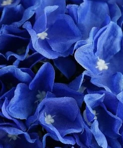 Silkflowersfactory Kissing Balls Hydrangea Kissing Ball Artificial Silk Flowers - Royal Blue - 4 Pack