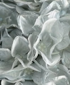 Silkflowersfactory Hydrangea Kissing Ball Artificial Silk Flowers - Silver - 4 Pack