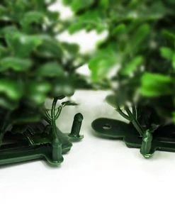 HIER_1920 11 Sq Ft. | 4 Panels Artificial Boxwood Hedge Black Locust And Cypress Leaves Foliage Green Garden Wall Mat Wall Panels