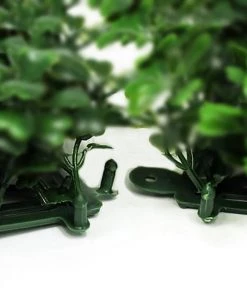 HIER_1920 11 Sq Ft. | 4 Panels Artificial Boxwood Hedge Baby Green Leaves Foliage | Green Garden Wall Mat