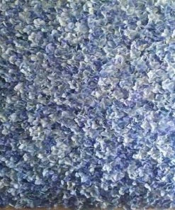 Silkflowersfactory Hydrangea Artificial Flower Wall Mat Panel - Blue - 4 Panels