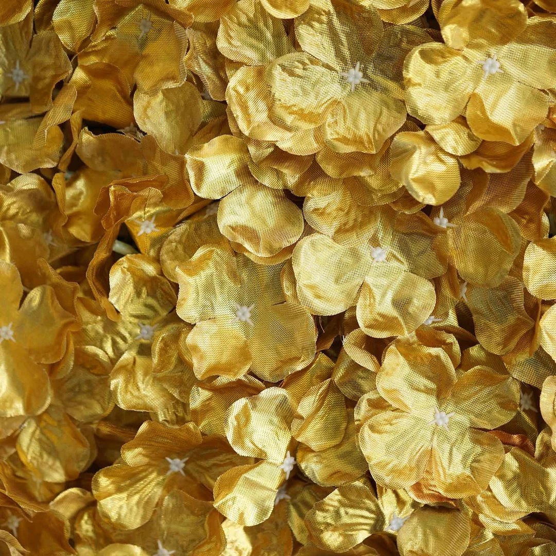Silkflowersfactory Hydrangea Artificial Flower Wall Mat Panel - Gold - 4 Panels Wall Panels 4 Silkflowersfactory Hydrangea Artificial Flower Wall Mat Panel - Gold - 4 Panels Wall Panels