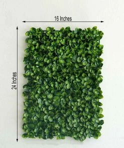 HIER_1920 Wall Panels 11 Sq Ft. | 4 Panels Artificial Boxwood Hedge Faux Small Leaves Foliage Green Garden Wall Mat 22 HIER_1920 Wall Panels 11 Sq Ft. | 4 Panels Artificial Boxwood Hedge Faux Small Leaves Foliage Green Garden Wall Mat