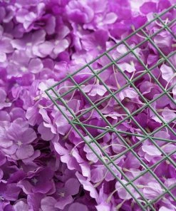 Silkflowersfactory Hydrangea Artificial Flower Wall Mat Panel - Purple - 4 Panels Wall Panels 8 Silkflowersfactory Hydrangea Artificial Flower Wall Mat Panel - Purple - 4 Panels Wall Panels