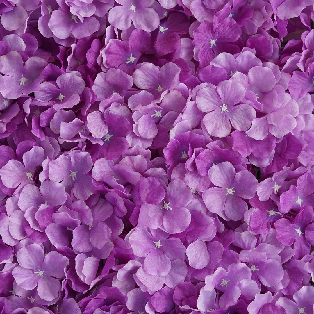 Silkflowersfactory Hydrangea Artificial Flower Wall Mat Panel - Purple - 4 Panels Wall Panels 4 Silkflowersfactory Hydrangea Artificial Flower Wall Mat Panel - Purple - 4 Panels Wall Panels