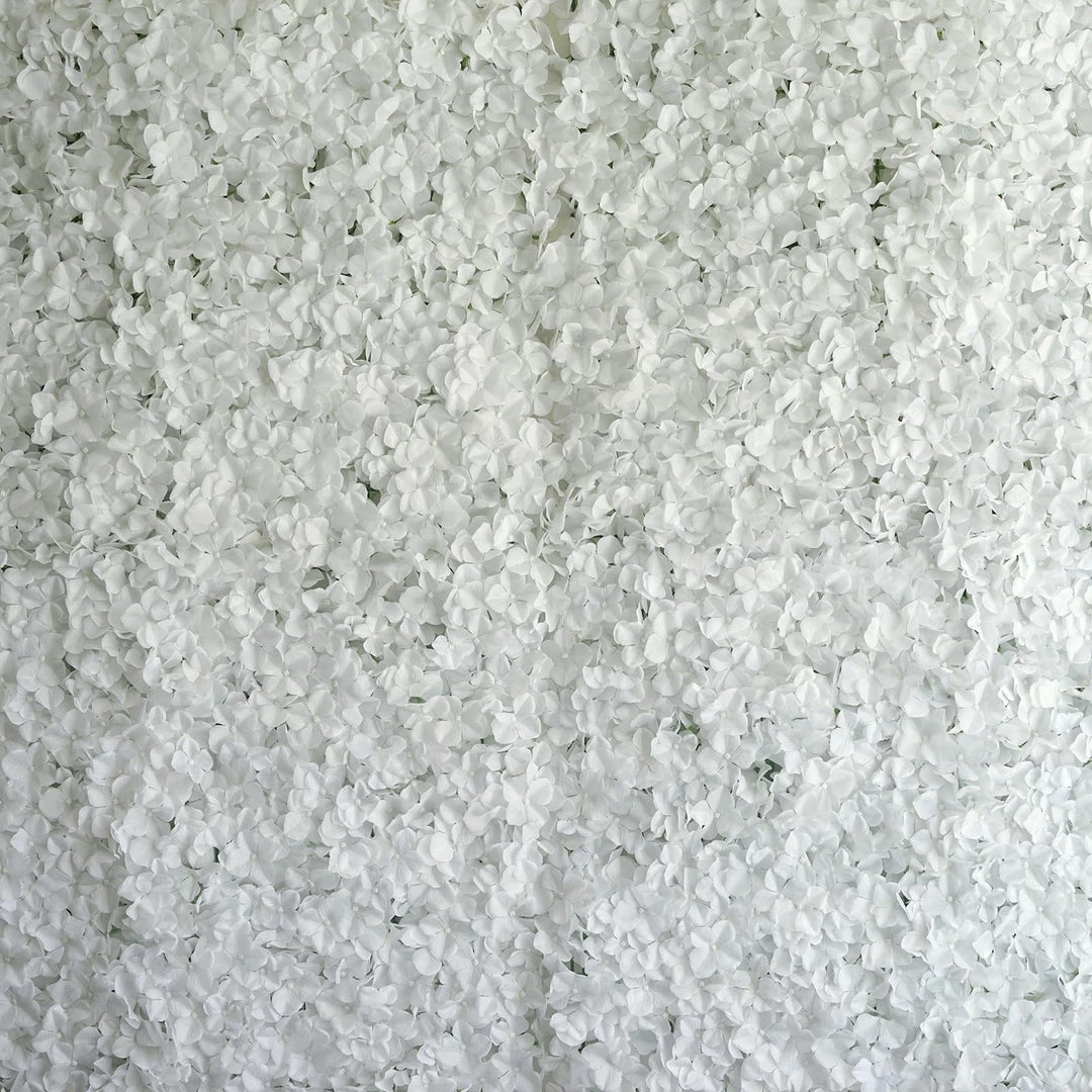 Silkflowersfactory Hydrangea Artificial Flower Wall Mat Panel - White - 4 Panels Wall Panels 4 Silkflowersfactory Hydrangea Artificial Flower Wall Mat Panel - White - 4 Panels Wall Panels