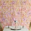 HIER_1910 13 Sq Ft. | SET Of 4 | UV Protected Assorted Silk Flower Wall Panels | Flower Wall Backdrop - Pink | Champagne 1 HIER_1910 13 Sq Ft. | SET Of 4 | UV Protected Assorted Silk Flower Wall Panels | Flower Wall Backdrop - Pink | Champagne