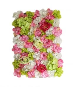 HIER_1910 13 Sq Ft. | SET Of 4 | UV Protected Assorted Silk Flower Wall Panels | Flower Wall Backdrop - Spring Mix