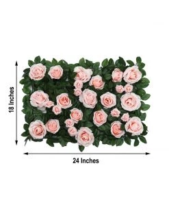 HIER_1910 3 Sq Ft - Silk Rose Flower Wall Panels, Wedding Backdrop Wall Decor - Rose Gold | Blush 19 HIER_1910 3 Sq Ft - Silk Rose Flower Wall Panels, Wedding Backdrop Wall Decor - Rose Gold | Blush