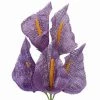 Silkflowersfactory 25 Lavender Large Burlap Calla Lilies Artificial Flowers Wedding Bouquets DIY Crafts Decoration 2 Silkflowersfactory 25 Lavender Large Burlap Calla Lilies Artificial Flowers Wedding Bouquets DIY Crafts Decoration