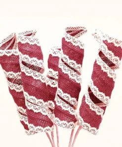 Silkflowersfactory FLASH SALE - 20% OFF 15 Fushia Burlap Curly Pharos Wedding Party DIY Crafts Decoration