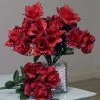 Silkflowersfactory Small Open Rose Bush Artificial Silk Flowers - Black / Red Roses 1 Silkflowersfactory Small Open Rose Bush Artificial Silk Flowers - Black / Red Roses