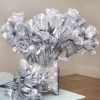Silkflowersfactory Roses Small Rose Buds Artificial Silk Flowers - Silver 2 Silkflowersfactory Roses Small Rose Buds Artificial Silk Flowers - Silver