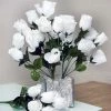 Silkflowersfactory Small Rose Buds Artificial Silk Flowers - White Roses 1 Silkflowersfactory Small Rose Buds Artificial Silk Flowers - White Roses
