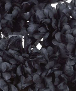 Silkflowersfactory Large Chrysanthemum Bush Artificial Silk Flowers - Black