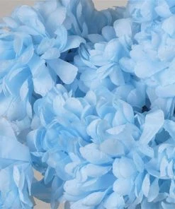 Silkflowersfactory Large Chrysanthemum Bush Artificial Silk Flowers - Blue Chrysanthemums