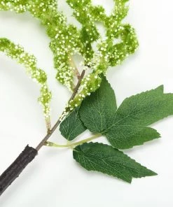 HIER_1400 Pack Of 2 - 32” Green Amaranthus Artificial Flower Stem With Ivy Leaves