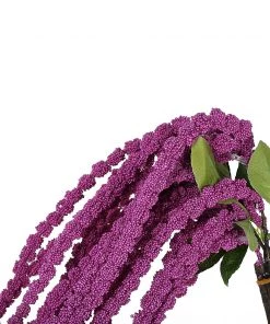 HIER_1150 Pack Of 2 - 32” Lavender Amaranthus Artificial Flower Stem With Ivy Leaves Artificial Plants