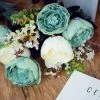 Silkflowersfactory 2 Bushes | 14 Pcs Aqua And Cream Peony Artificial Silk Peonies Bouquet Artificial Flowers 1 Silkflowersfactory 2 Bushes | 14 Pcs Aqua And Cream Peony Artificial Silk Peonies Bouquet Artificial Flowers