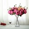 Silkflowersfactory 2 Bush Fushia | Purple Peony, Rose Bud And Hydrangea Real Touch Artificial Silk Flower Bouquets Artificial Flowers 2 Silkflowersfactory 2 Bush Fushia | Purple Peony, Rose Bud And Hydrangea Real Touch Artificial Silk Flower Bouquets Artificial Flowers