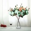 Silkflowersfactory 2 Bush Turquoise Peony Rose Bud And Hydrangea Real Touch Artificial Silk Peonies Bouquet Artificial Flowers 1 Silkflowersfactory 2 Bush Turquoise Peony Rose Bud And Hydrangea Real Touch Artificial Silk Peonies Bouquet Artificial Flowers