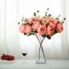 Silkflowersfactory Artificial Flowers 2 Bush Dusty Rose/Blush Peony, Rose Bud And Hydrangea Real Touch Artificial Silk Flower Bouquets 2 Silkflowersfactory Artificial Flowers 2 Bush Dusty Rose/Blush Peony, Rose Bud And Hydrangea Real Touch Artificial Silk Flower Bouquets