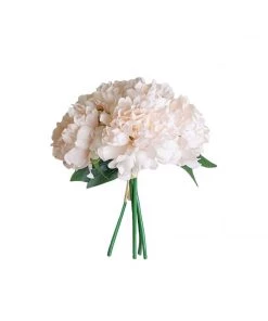 Silkflowersfactory Artificial Flowers 5 Heads | 11" Tall Artificial Bush Peony Bouquet - Blush | Rose Gold 23 Silkflowersfactory Artificial Flowers 5 Heads | 11