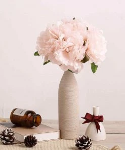 Silkflowersfactory Artificial Flowers 5 Heads | 11" Tall Artificial Bush Peony Bouquet - Blush | Rose Gold 28 Silkflowersfactory Artificial Flowers 5 Heads | 11