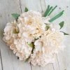 Silkflowersfactory 5 Heads | 11" Tall Artificial Bush Peony Bouquet - Blush | Cream Artificial Flowers 1 Silkflowersfactory 5 Heads | 11" Tall Artificial Bush Peony Bouquet - Blush | Cream Artificial Flowers