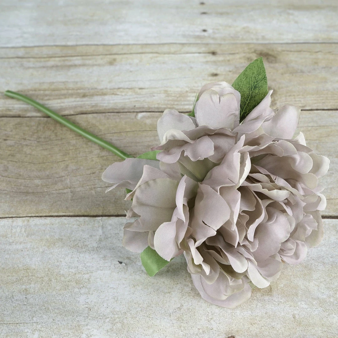 Silkflowersfactory 5 Heads | 11" Tall Artificial Bush Peony Bouquet - Dusty Rose | Beige 8 Silkflowersfactory 5 Heads | 11" Tall Artificial Bush Peony Bouquet - Dusty Rose | Beige